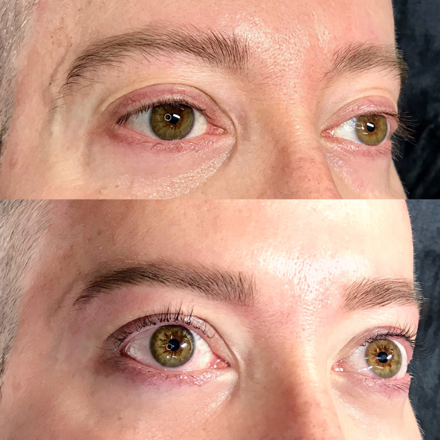 Male Lash Lift and Brow Shape at Lady Lash
