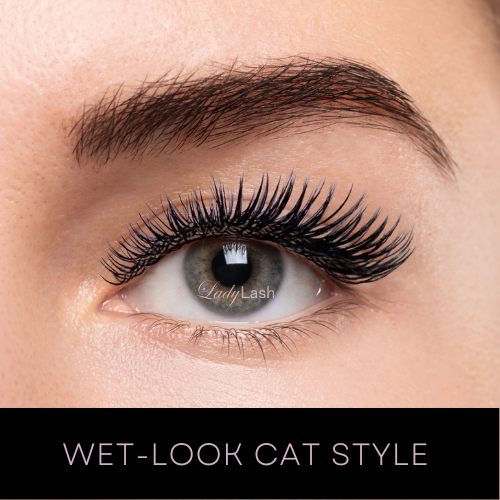 Wet-Look Cat-Eye Lash Style